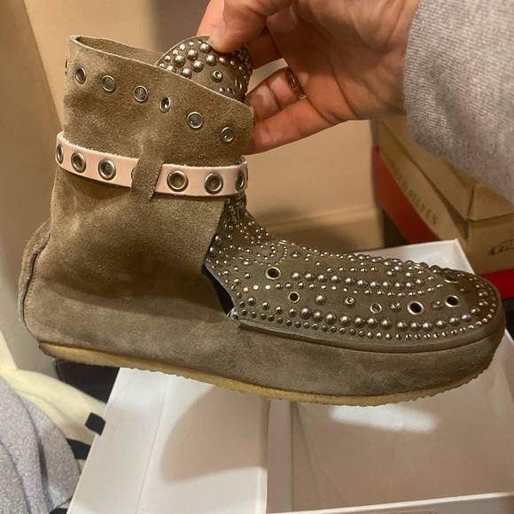 Pre-owned Isabel Marant Studded Moccasin - Taupe Size 40 (8.5 US) - Picture 4 of 9